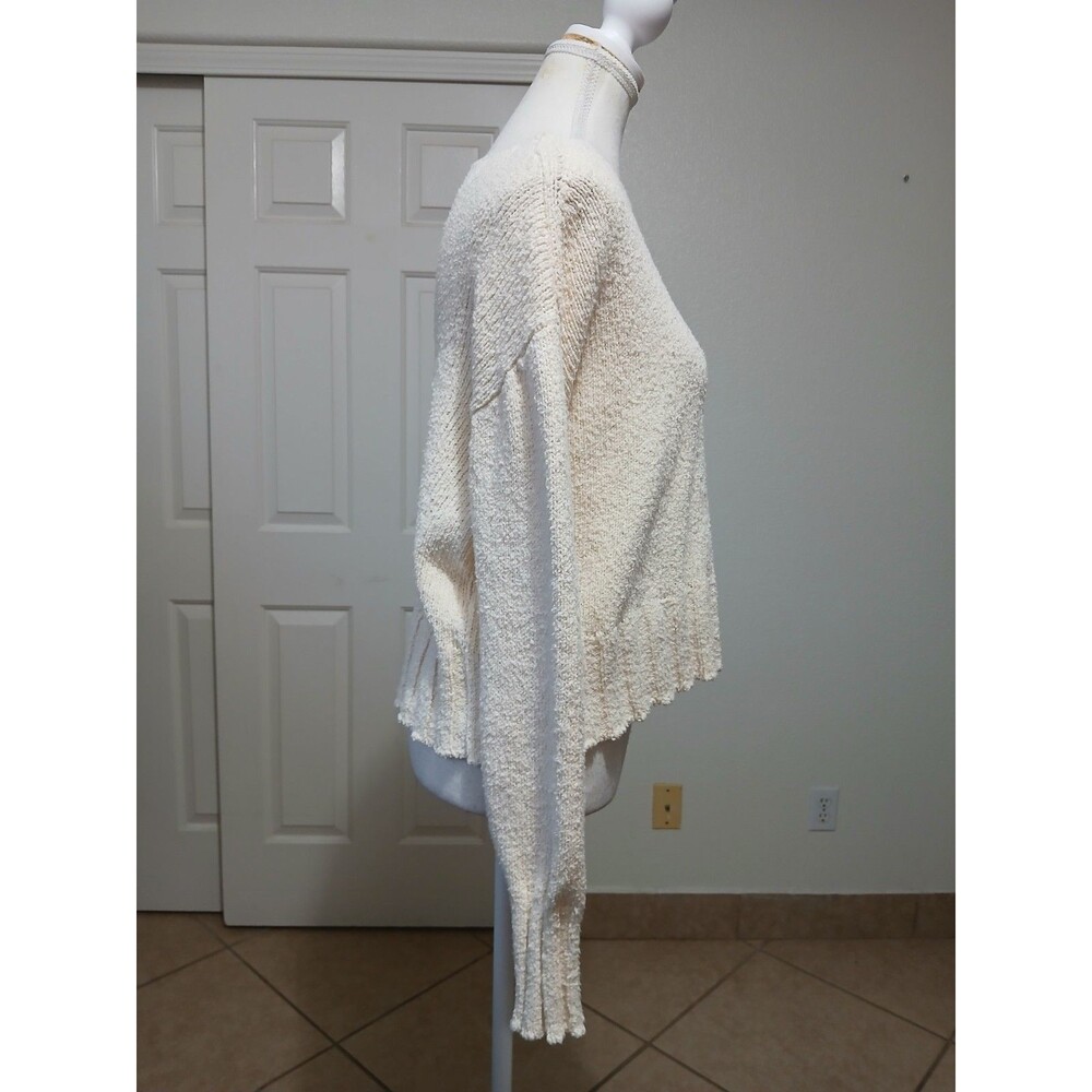 J.Crew Womens M Mock Neck Ivory Chenlle Knit Sweater Cozy Pullover - Picture 4 of 15